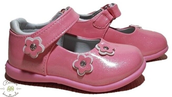 Clibee bateliai su gėlytėmis (20-25) PINK