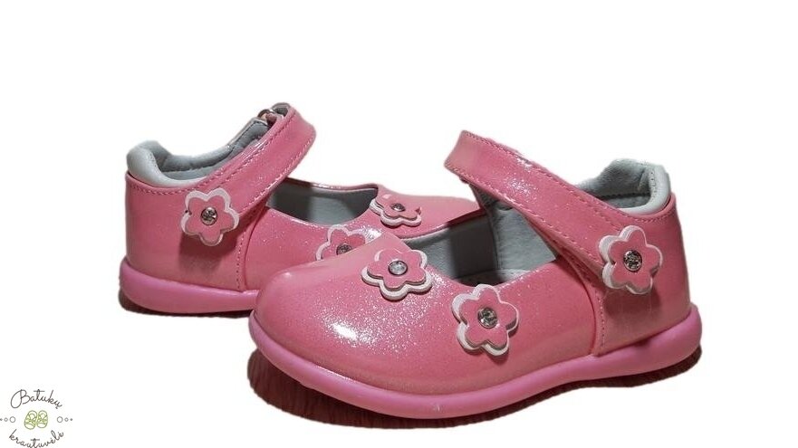 Clibee bateliai su gėlytėmis (20-25) PINK 1