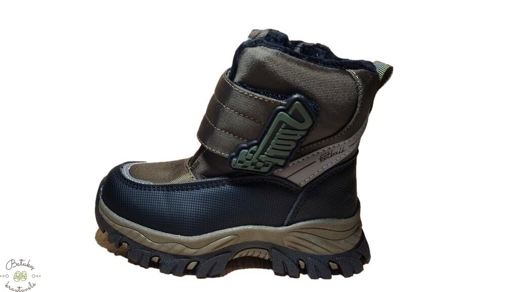 BESSKY sniego batai "SPORT" (23-28) Army green 2 BESSKY sniego batai "SPORT" (23-28) Army green 2