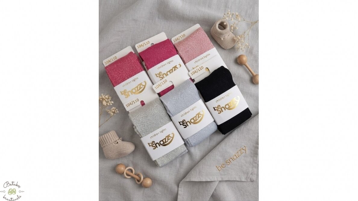 BeSnazzy blizgos pėdkelnės (92-98, 104-116, 116-122, 128-134, 140-146) sidabrinės 1