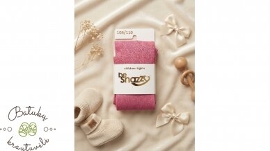 BeSnazzy blizgos pėdkelnės (92-98, 104-116, 116-122, 128-134, 140-146) tamsiai rožinės