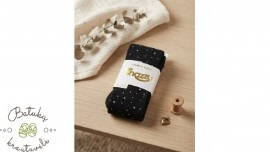BeSnazzy pėdkelnės su blizgučiais (104-116, 116-128, 128-134) juodos