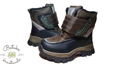 BESSKY sniego batai "SPORT" (23-28) Army green 1 BESSKY sniego batai "SPORT" (23-28) Army green 1