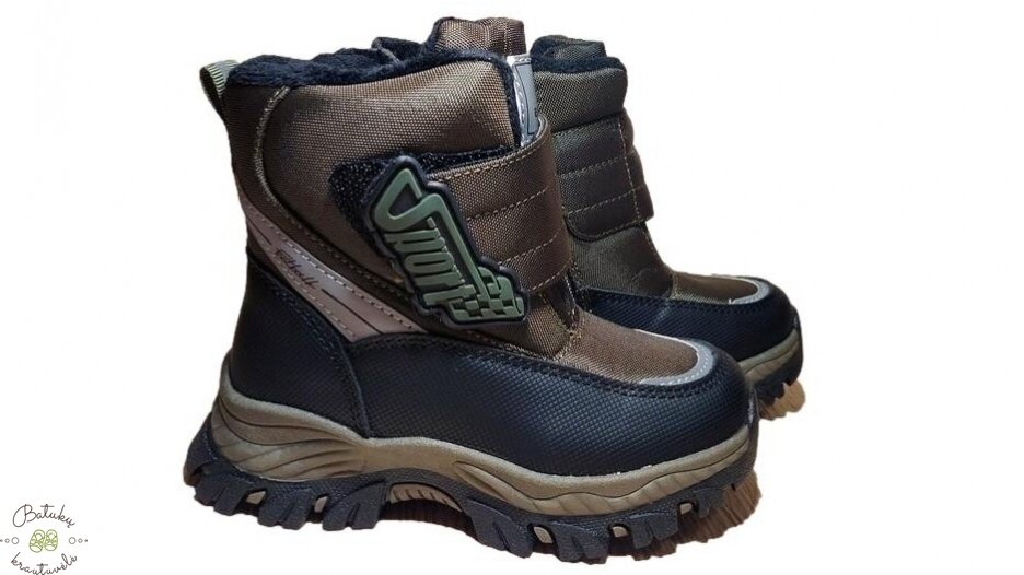 BESSKY sniego batai "SPORT" (23-28) Army green BESSKY sniego batai "SPORT" (23-28) Army green