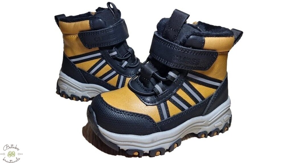 Clibee žieminiai batai (21-26) Camel/Black 1