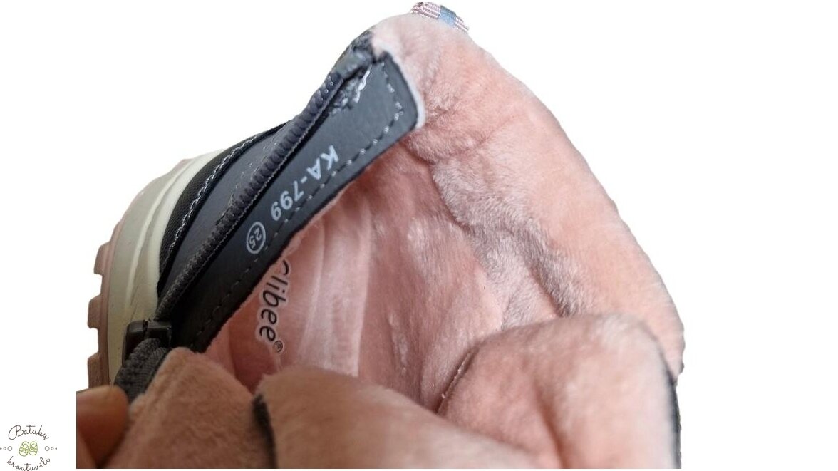 Clibee aulinukai su lipukais (22-27) Grey/Pink 4