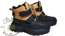 Clibee žieminiai batai su dviem lipukais (32-37) Black/Camel