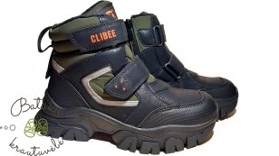 Clibee žieminiai batai su dviem lipukais (32-37) Black/Army green Clibee žieminiai batai su dviem lipukais (32-37) Black/Army green