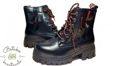 Clibee aulinukai su kišenėle (32-37) Black/Red 1 Clibee aulinukai su kišenėle (32-37) Black/Red 1
