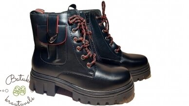 Clibee aulinukai su kišenėle (32-37) Black/Red Clibee aulinukai su kišenėle (32-37) Black/Red