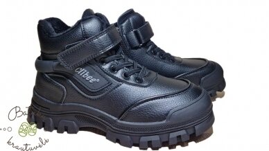 Clibee aulinukai su raištelių imitacija (32-37) Black Clibee aulinukai su raištelių imitacija (32-37) Black