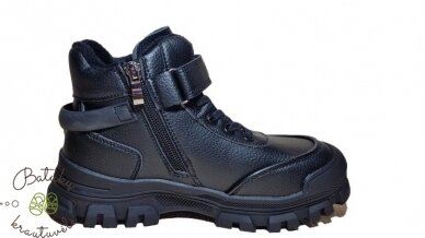 Clibee aulinukai su raištelių imitacija (32-37) Black 3 Clibee aulinukai su raištelių imitacija (32-37) Black 3