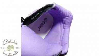 Clibee aulinukai su širdele (21-26) Black/Purple 4 Clibee aulinukai su širdele (21-26) Black/Purple 4