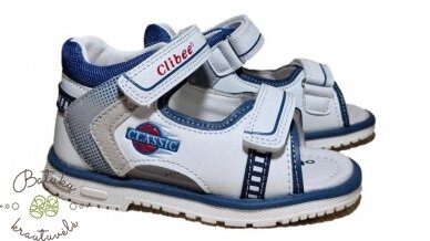 Clibee basutės "Classic" (23-28) White Clibee basutės "Classic" (23-28) White