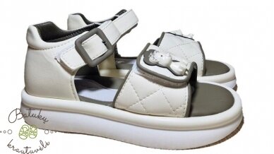 Clibee basutės su meškučiu (26-31) Beige Clibee basutės su meškučiu (26-31) Beige