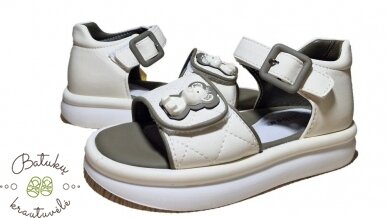 Clibee basutės su meškučiu (26-31) Beige 1 Clibee basutės su meškučiu (26-31) Beige 1