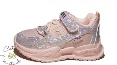 Clibee kedukai su raištelių imitacija (21-26) Pink 2 Clibee kedukai su raištelių imitacija (21-26) Pink 2