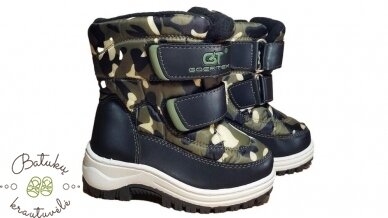 Clibee sniego batai su dviem lipukais (22-27) Black/Green Clibee sniego batai su dviem lipukais (22-27) Black/Green