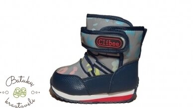 Clibee sniego batai su lipuku (22-27) Black/Red 2 Clibee sniego batai su lipuku (22-27) Black/Red 2