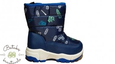 Clibee sniego batai su lipuku šone (22-27) Blue 4