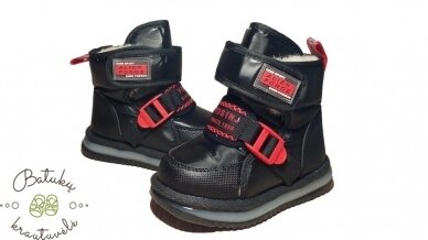 Clibee sniego batai su raudonais akcentais (21-26) Black/Red 1 Clibee sniego batai su raudonais akcentais (21-26) Black/Red 1