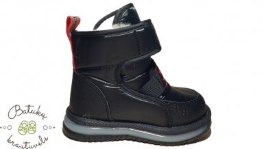 Clibee sniego batai su raudonais akcentais (21-26) Black/Red 3 Clibee sniego batai su raudonais akcentais (21-26) Black/Red 3