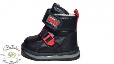 Clibee sniego batai su raudonais akcentais (21-26) Black/Red 2 Clibee sniego batai su raudonais akcentais (21-26) Black/Red 2