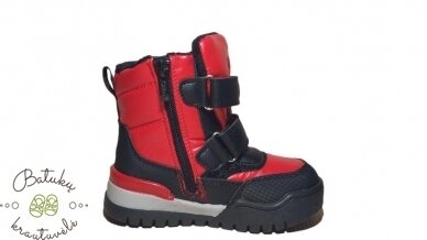 Clibee sniego batai su širdelėmis (22-27) Black/Red 4