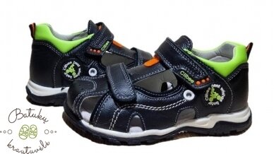 Clibee uždaros basutės (26-31) Black/Green 1 Clibee uždaros basutės (26-31) Black/Green 1