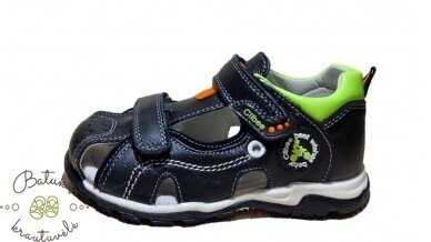 Clibee uždaros basutės (26-31) Black/Green 2 Clibee uždaros basutės (26-31) Black/Green 2