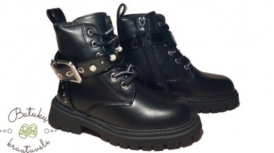 Clibee žieminiai batai papuošti sagtimi (26-31) Black Clibee žieminiai batai papuošti sagtimi (26-31) Black
