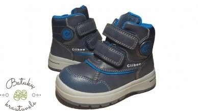Clibee žieminiai batai su Clibee ženkliuku (21-26) Blue/Blue 1 Clibee žieminiai batai su Clibee ženkliuku (21-26) Blue/Blue 1