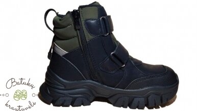 Clibee žieminiai batai su dviem lipukais (32-37) Black/Army green 2 Clibee žieminiai batai su dviem lipukais (32-37) Black/Army green 2