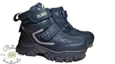 Clibee žieminiai batai su dviem lipukais (32-37) Black/Green Clibee žieminiai batai su dviem lipukais (32-37) Black/Green