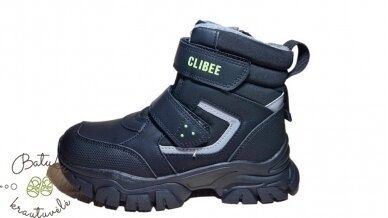 Clibee žieminiai batai su dviem lipukais (32-37) Black/Green 2 Clibee žieminiai batai su dviem lipukais (32-37) Black/Green 2