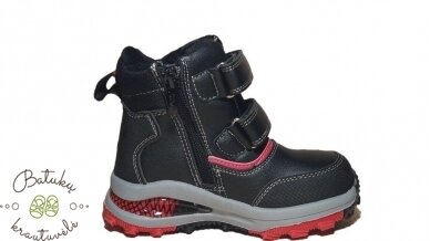 Clibee žieminiai batai su raudonais akcentais pade (26-31) Black/Red 4