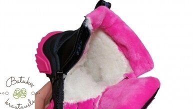 Clibee žieminiai batai su rožiniais akcentais (27-32) Black/Peach 4