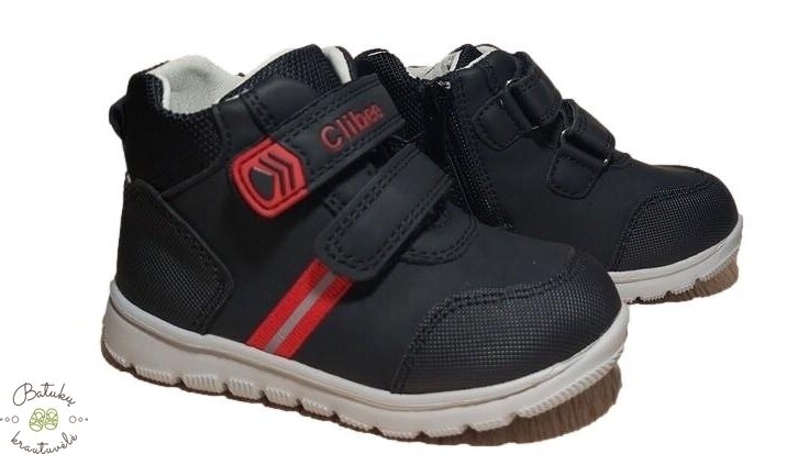 Clibee aulinukai su dviem lipukais (21-26) Black/Red Clibee aulinukai su dviem lipukais (21-26) Black/Red