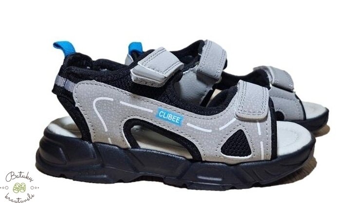Clibee sportinio stiliaus basutės (26-31) Grey/Blue Clibee sportinio stiliaus basutės (26-31) Grey/Blue