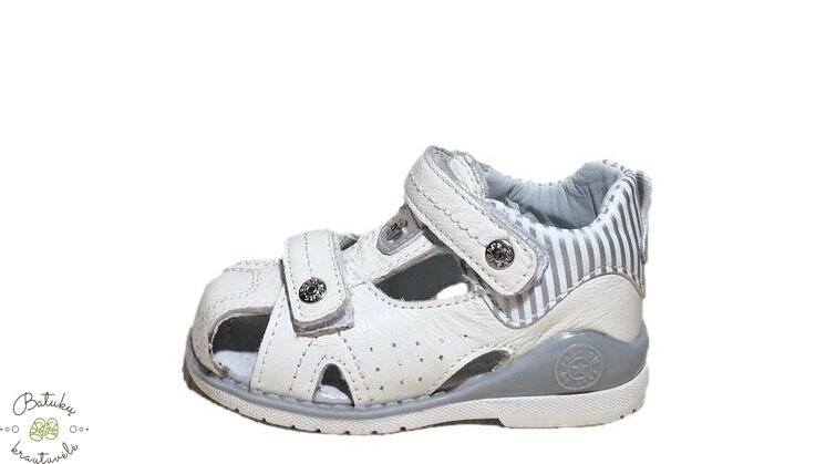 Clibee uždaros basutės (21-26) White/Grey 2 Clibee uždaros basutės (21-26) White/Grey 2