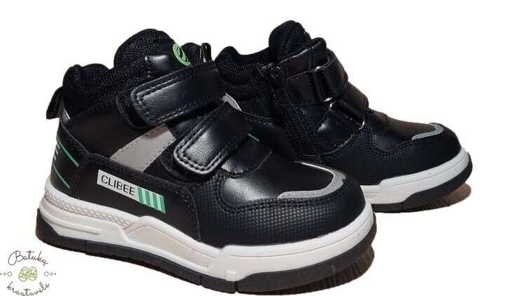 Clibee aulinukai su dviem lipukais (21-26) Black/Green Clibee aulinukai su dviem lipukais (21-26) Black/Green