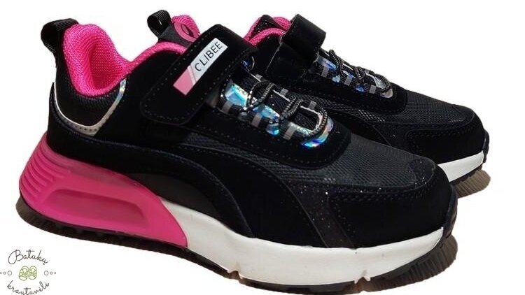 Clibee kedai (32-37) Black/Peach