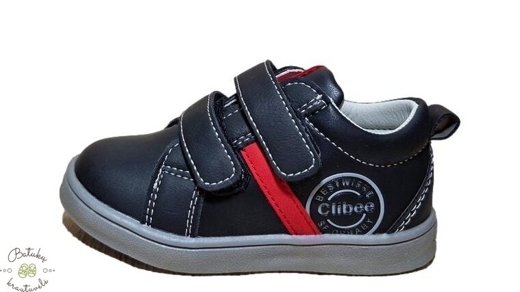 Clibee batukai su dviem lipukais (20-25) Black/Red 2