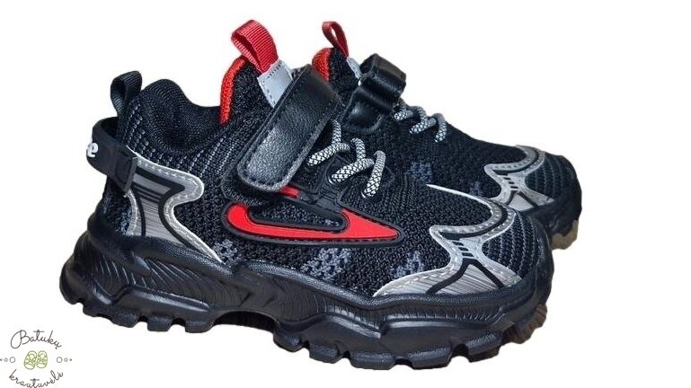 Clibee tekstiliniai kedukai (20-25) Black/Red Clibee tekstiliniai kedukai (20-25) Black/Red
