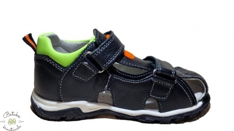 Clibee uždaros basutės (26-31) Black/Green 3 Clibee uždaros basutės (26-31) Black/Green 3