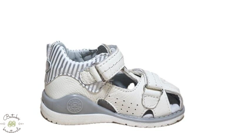 Clibee uždaros basutės (21-26) White/Grey 3 Clibee uždaros basutės (21-26) White/Grey 3