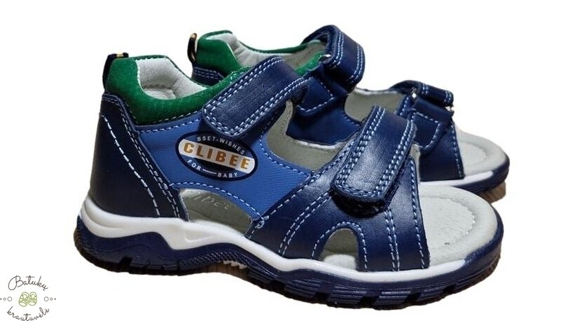 Clibee basutės (21-26) Blue/Green Clibee basutės (21-26) Blue/Green