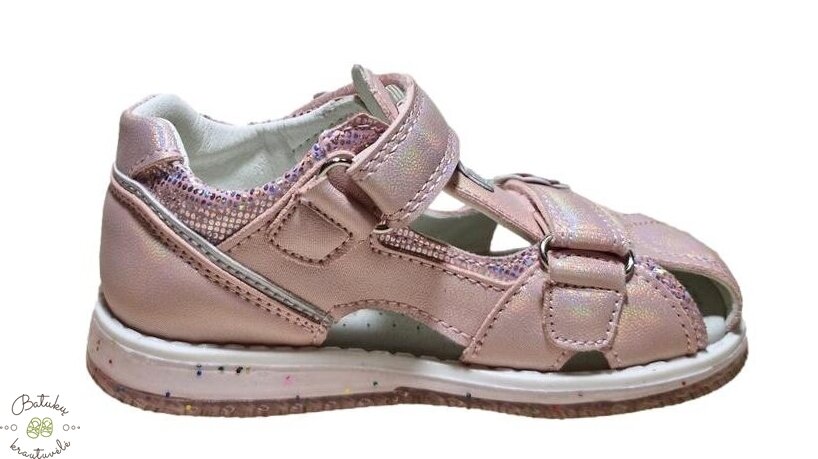 Clibee uždaros basutės su gėlytėmis (25-30) Pink 3