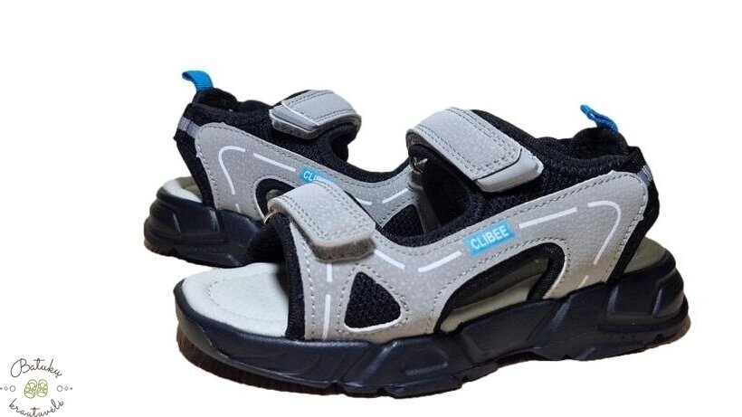 Clibee sportinio stiliaus basutės (26-31) Grey/Blue 1 Clibee sportinio stiliaus basutės (26-31) Grey/Blue 1