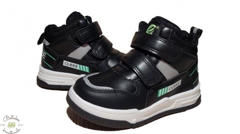Clibee aulinukai su dviem lipukais (21-26) Black/Green 1 Clibee aulinukai su dviem lipukais (21-26) Black/Green 1